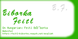 biborka feitl business card